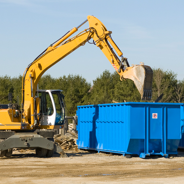 can i choose the location where the residential dumpster will be placed in Whitewright TX